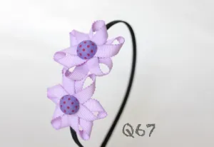 紫色碎花发带 (Q67)