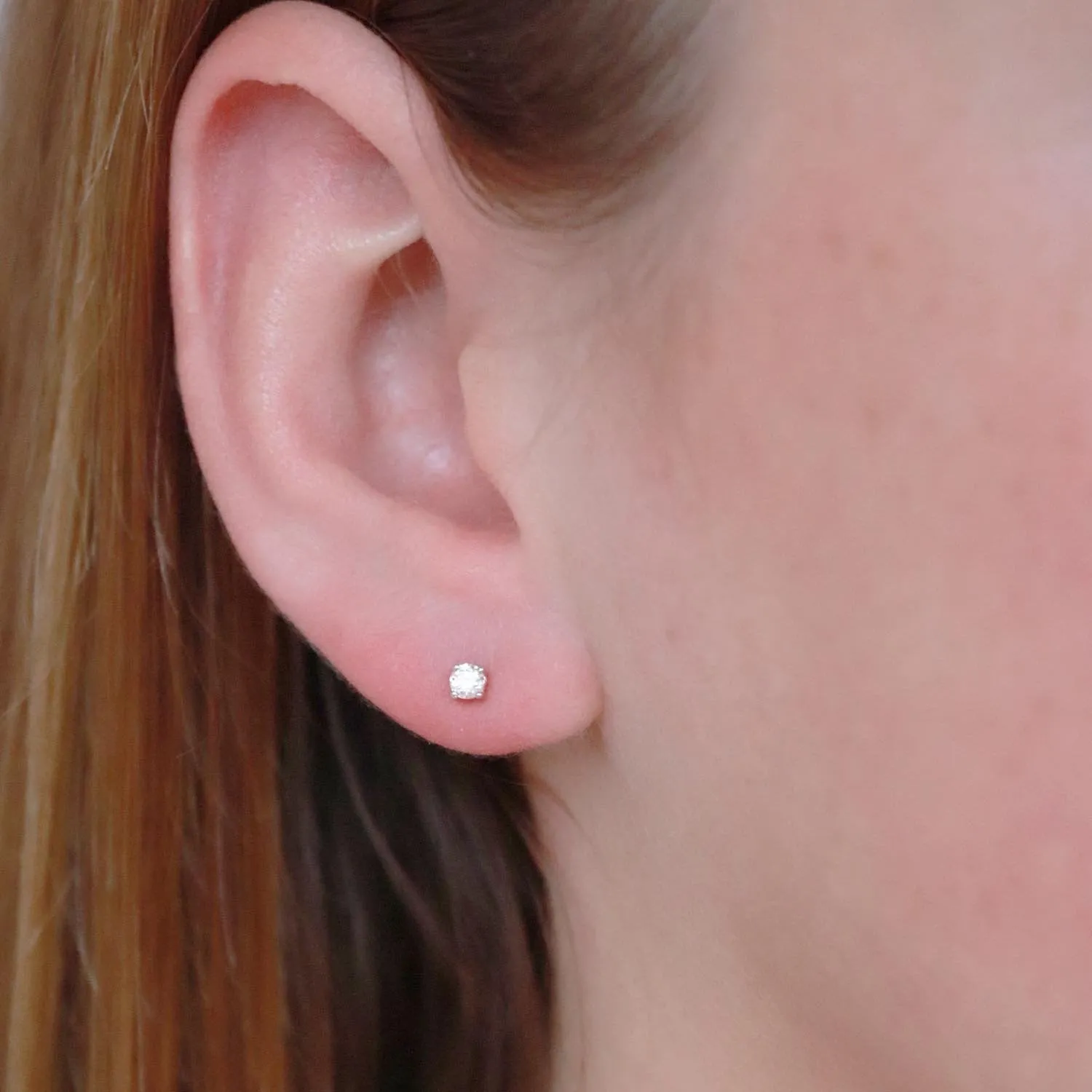 0.15ct Diamond Stud Earrings In 9Ct Rose Gold