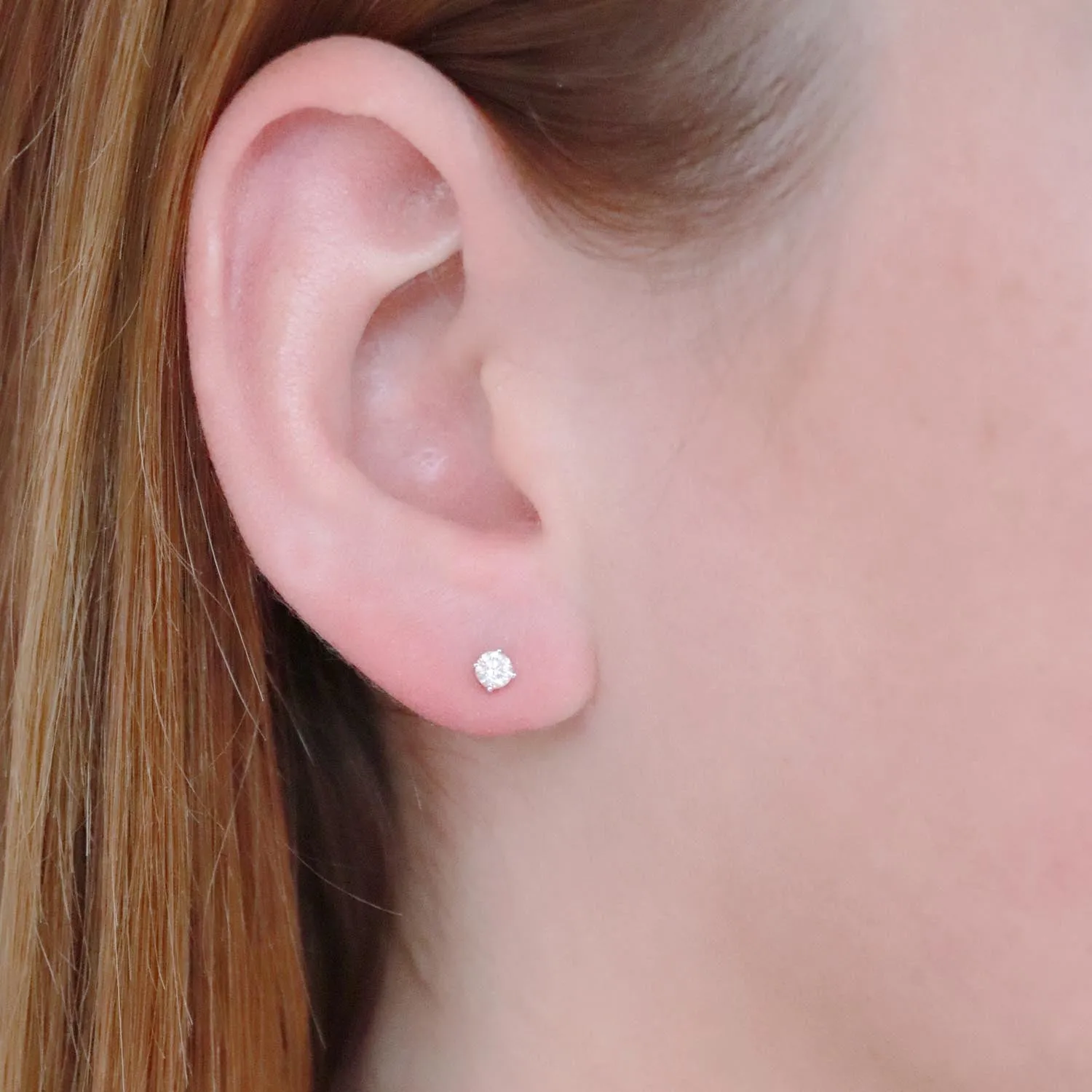 0.25ct Diamond Stud Earrings In 9Ct Rose Gold