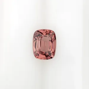 0.78ct PEACH PINK NATURAL SPINEL SALMON CUSHION SHAPE CUT LOOSE GEMSTONE ORANGE