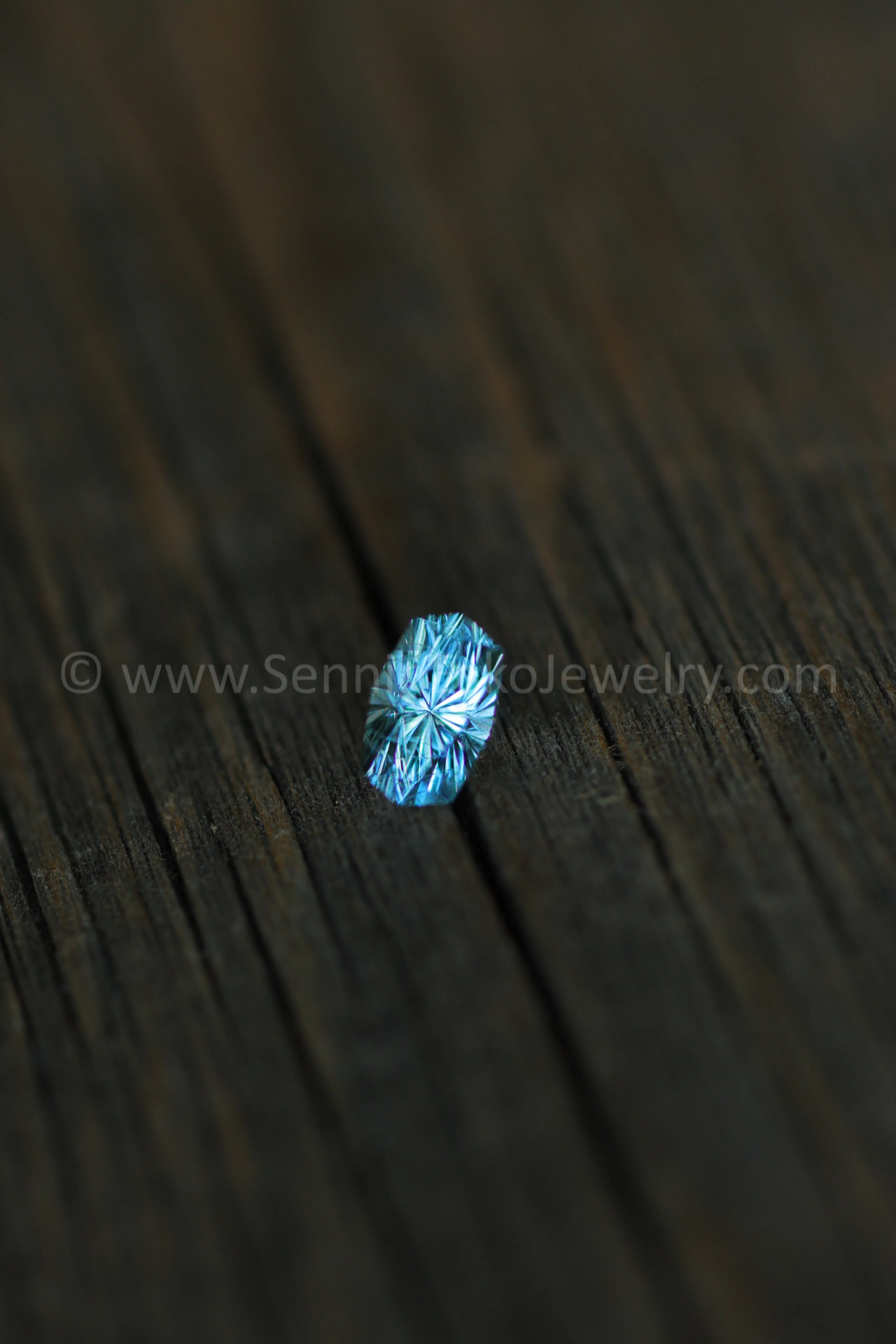0.9 Carat Aquamarine Octagon -  7.7x4.9mm - Galaxy Cut