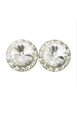 11MM SWAROVSKY CLIP ON EARRINGS