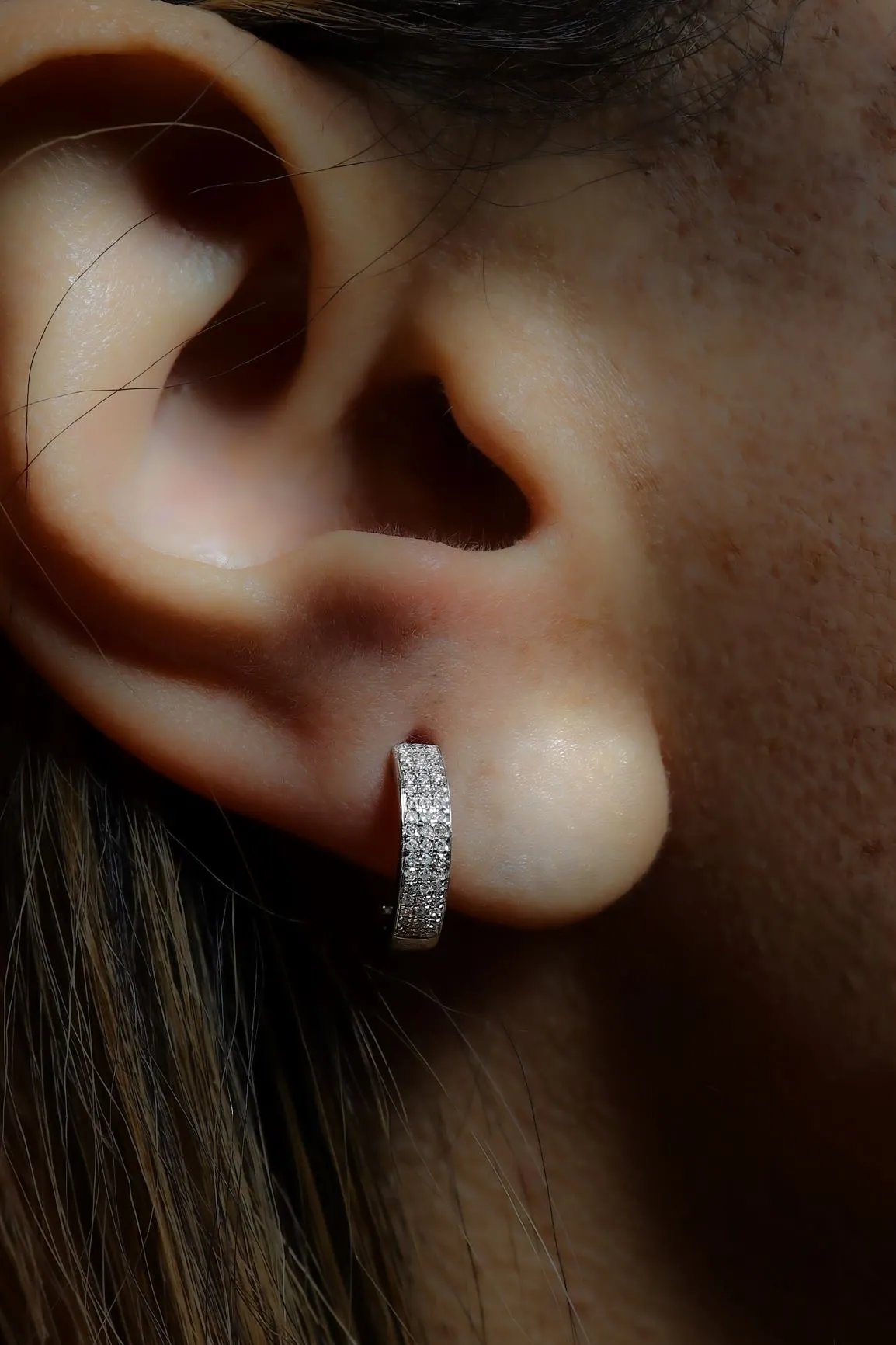 1/4 ctw Diamond Hoop Earrings