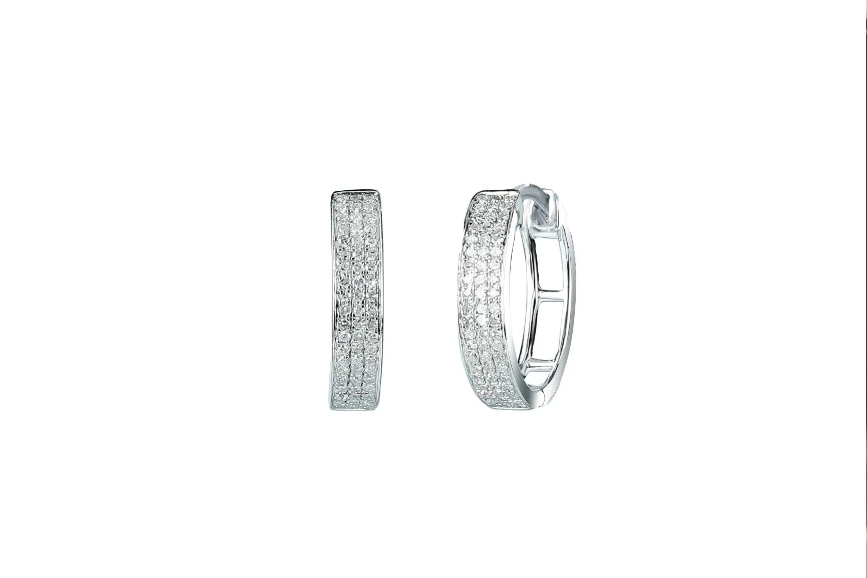 1/4 ctw Diamond Hoop Earrings