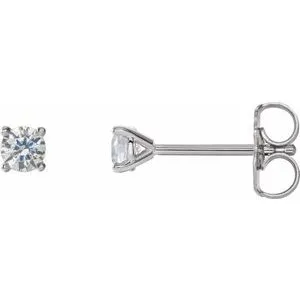 14K Yellow 1/6 CTW Lab-Grown Diamond Stud Earrings