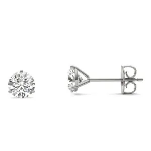 14KT WHITE GOLD DIAMOND STUD EARRINGS .50CTTW
