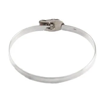 3/4" Sterling Silver Alligator Gator Head Bracelet