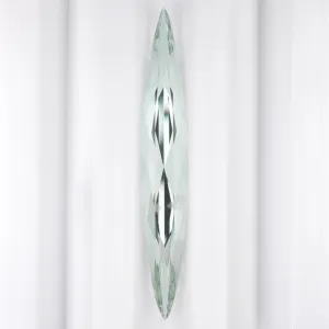 6.09ct LOOSE AQUAMARINE 38mm LONG MARQUISE CUT GEMSTONE PENDANT NATURAL 6ct