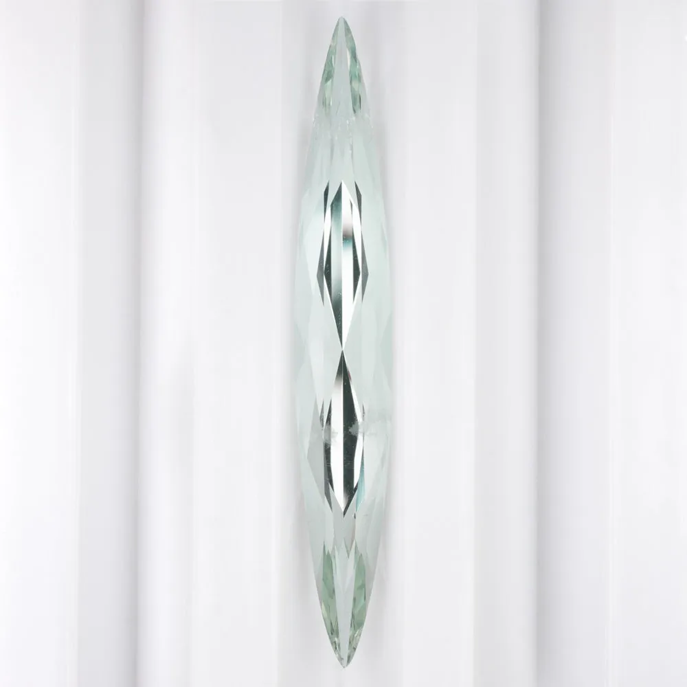 6.09ct LOOSE AQUAMARINE 38mm LONG MARQUISE CUT GEMSTONE PENDANT NATURAL 6ct