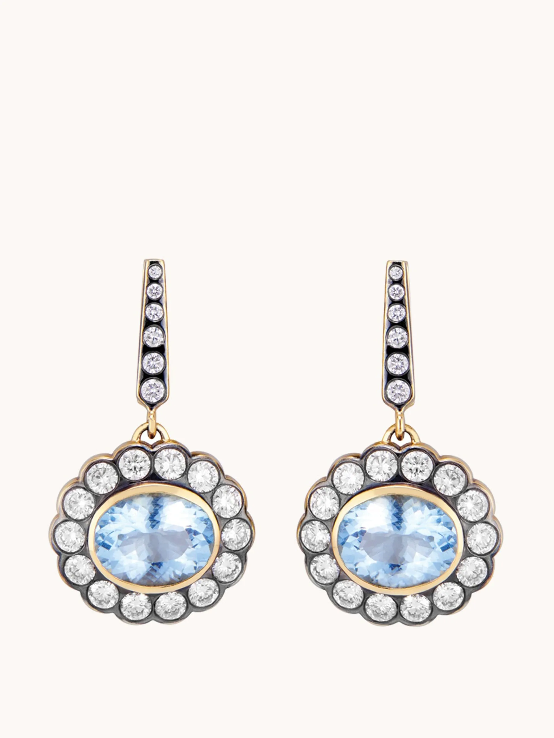 Alexandra earrings in aquamarine
