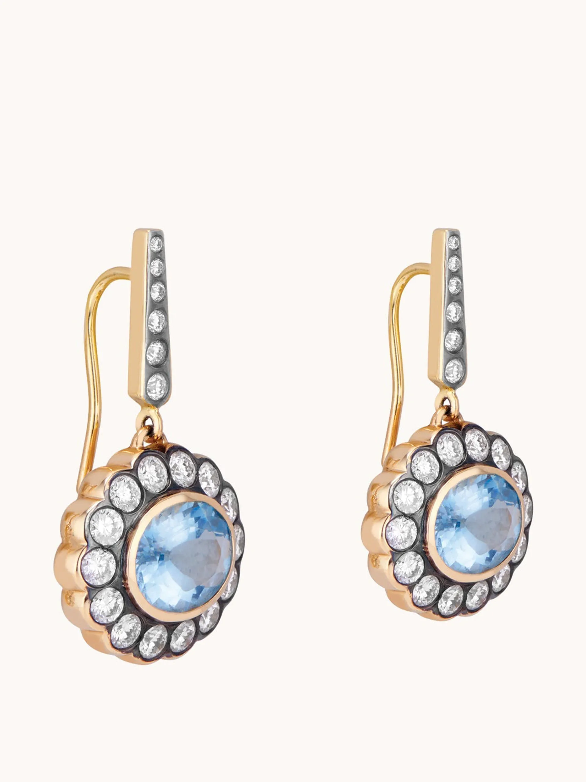 Alexandra earrings in aquamarine