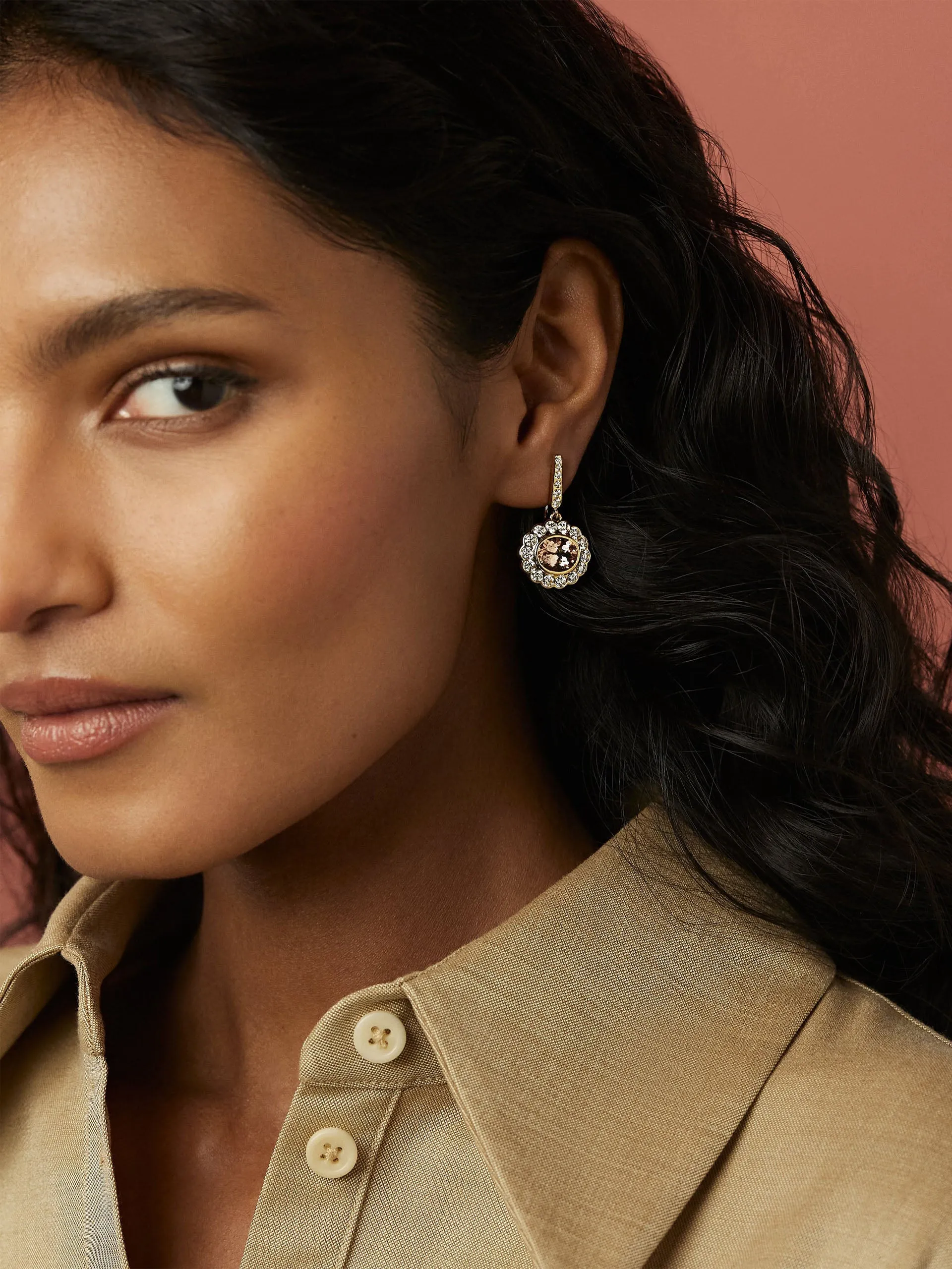 Alexandra earrings in aquamarine