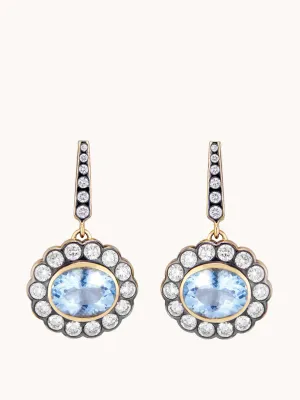 Alexandra earrings in aquamarine