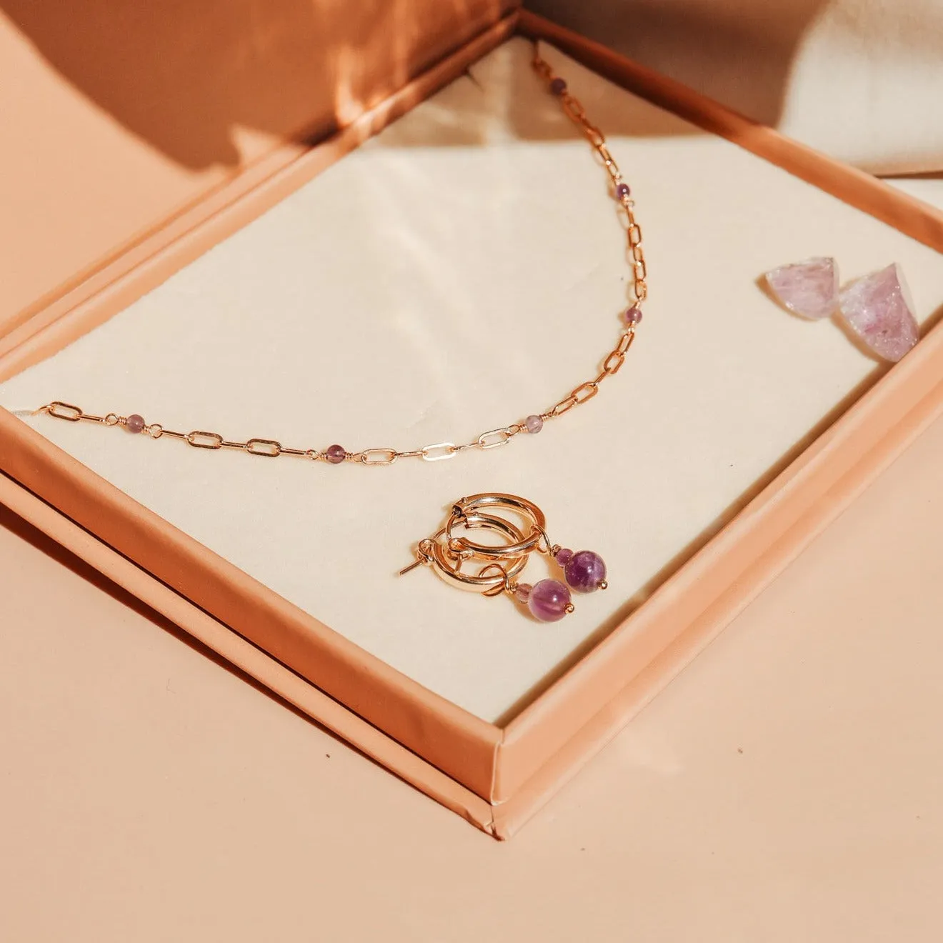 Anastasia • Gemstone Adorned Hoops