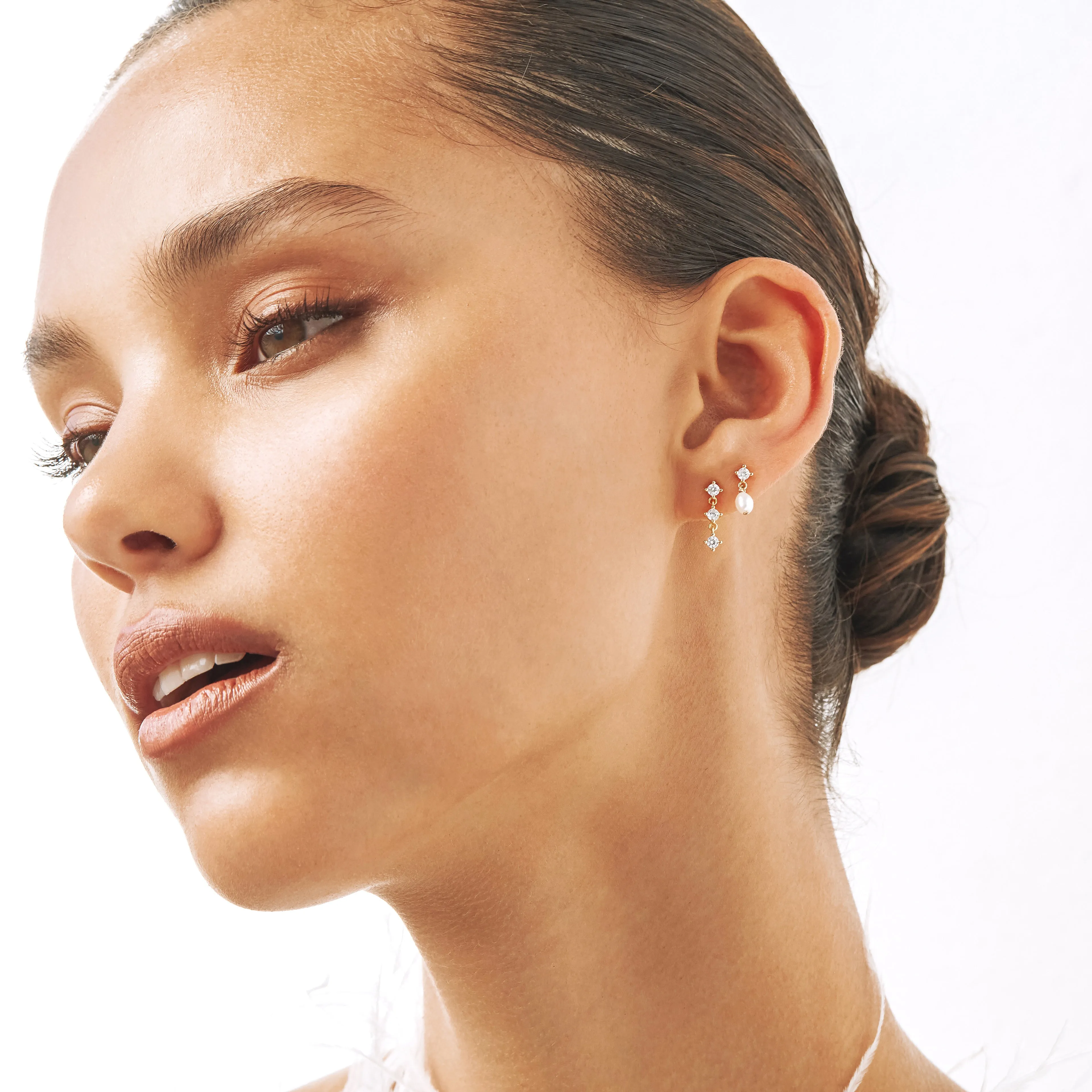 Aspen Mini Drop Earring - Single - Silver