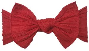 Baby Bling Cherry Cable Knit Knot Headband