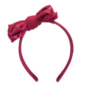 Baby Bling Red Metallic FAB Hard Headband