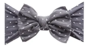 Baby Bling Storm Shabby Dot Patterned Knot Headband