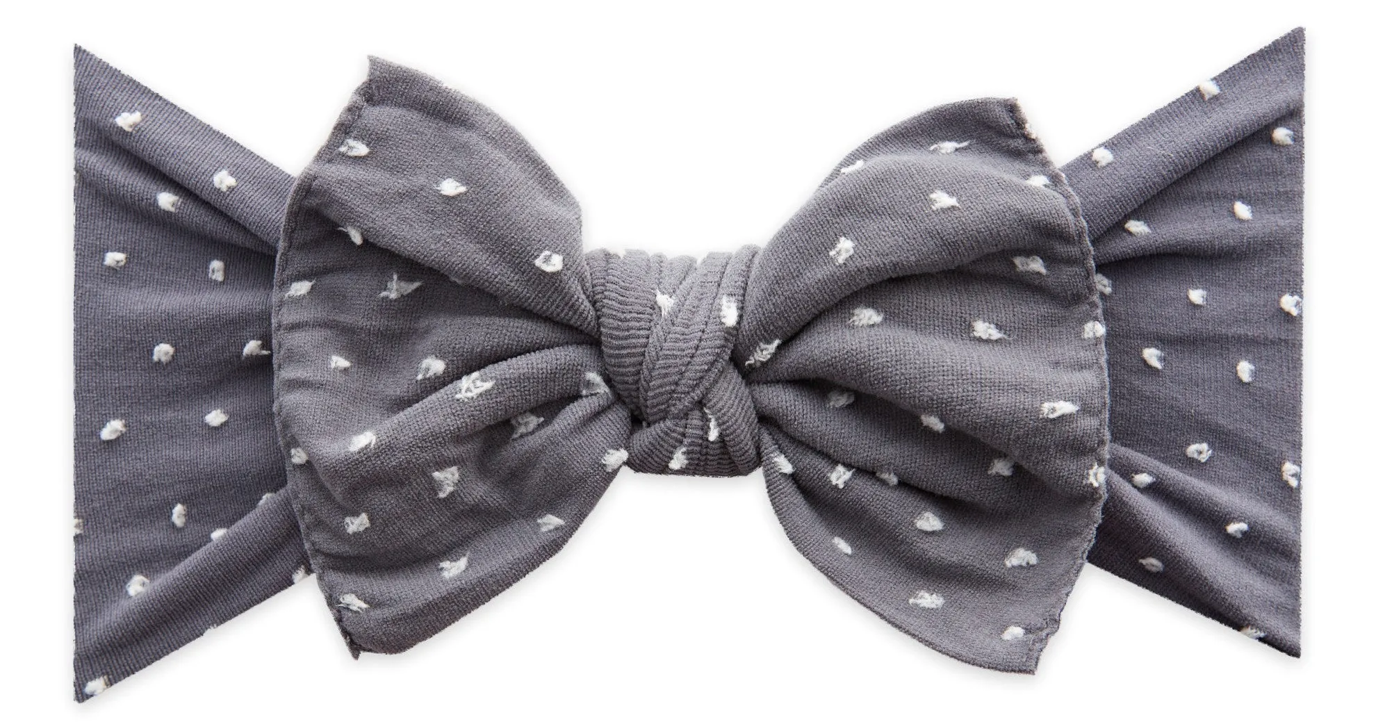 Baby Bling Storm Shabby Dot Patterned Knot Headband