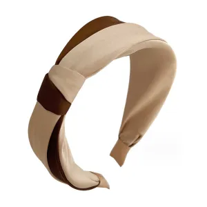 Beige Brown Knotted Headband 米色褐色打結頭箍 HA20462