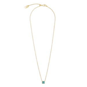 Birthstone December Necklace Turquoise Gold