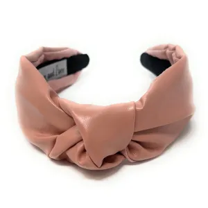 Blush Vegan Knot Headband