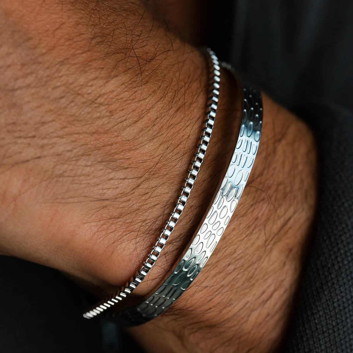 Box Chain Bracelet - Silver