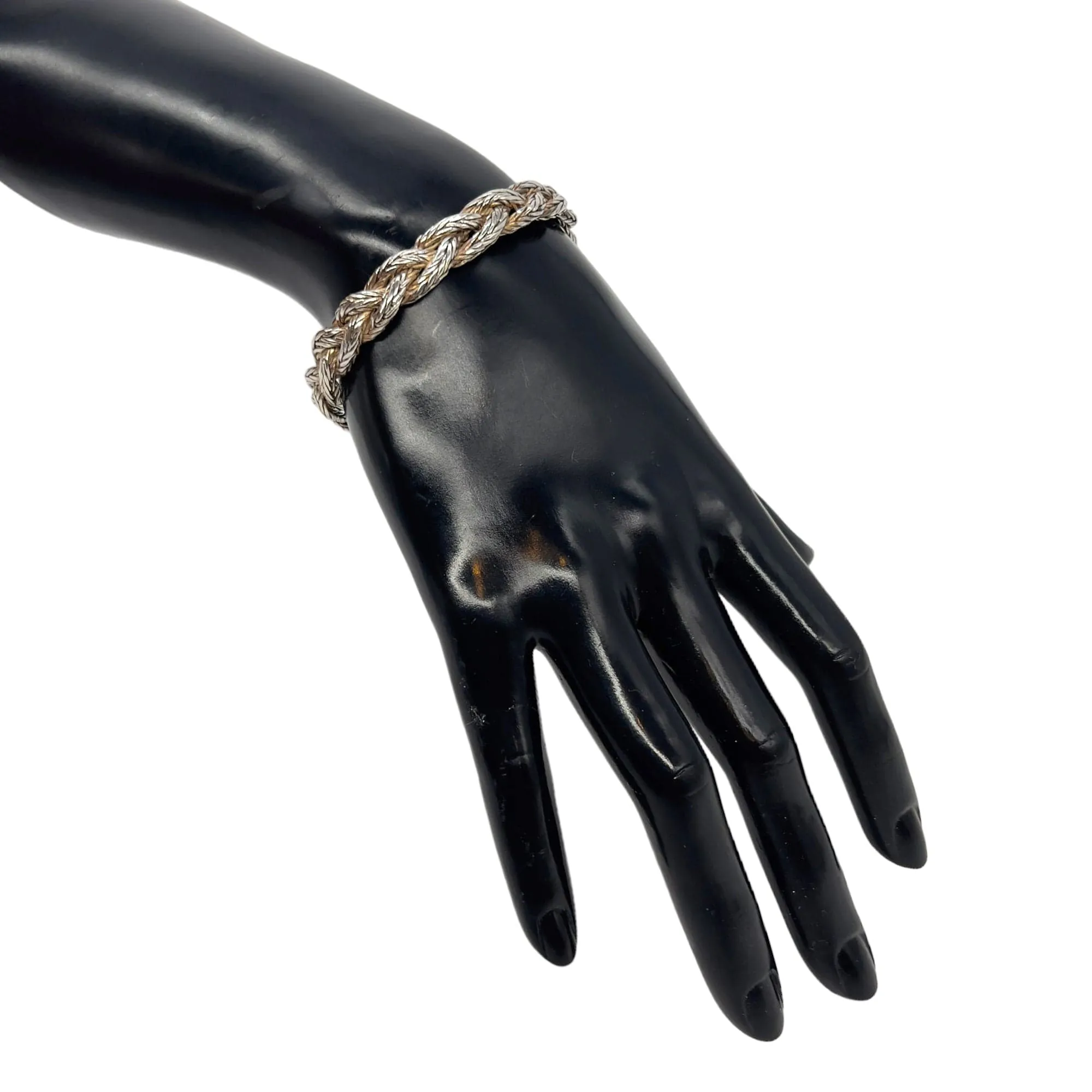 BRACELET Sterling Silver Braided