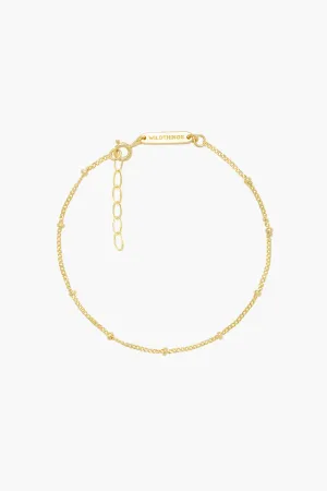 bracelet - stud chain - gold