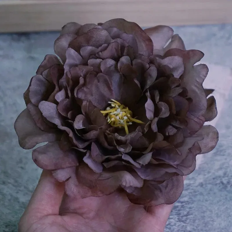 Bright-Colored Big Artificial Tropical Flower Hair Clip Barrette