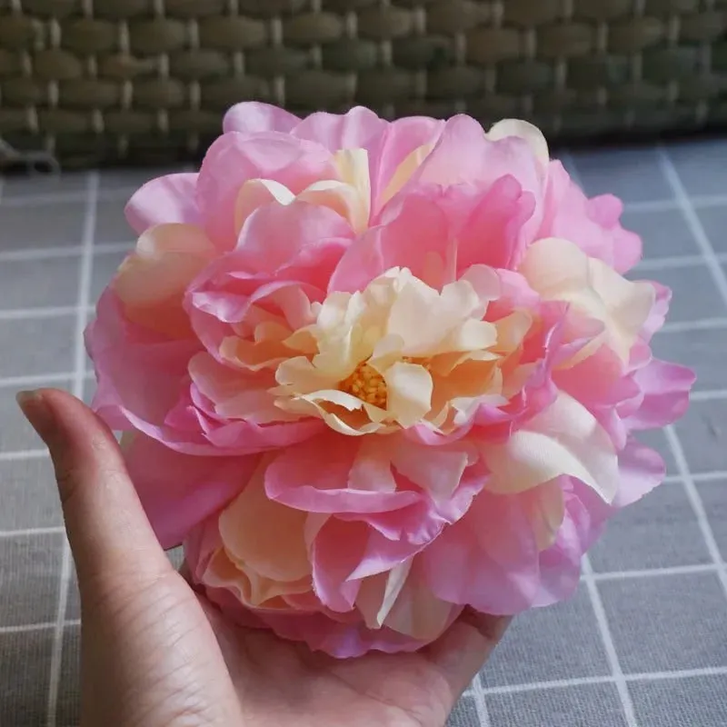 Bright-Colored Big Artificial Tropical Flower Hair Clip Barrette
