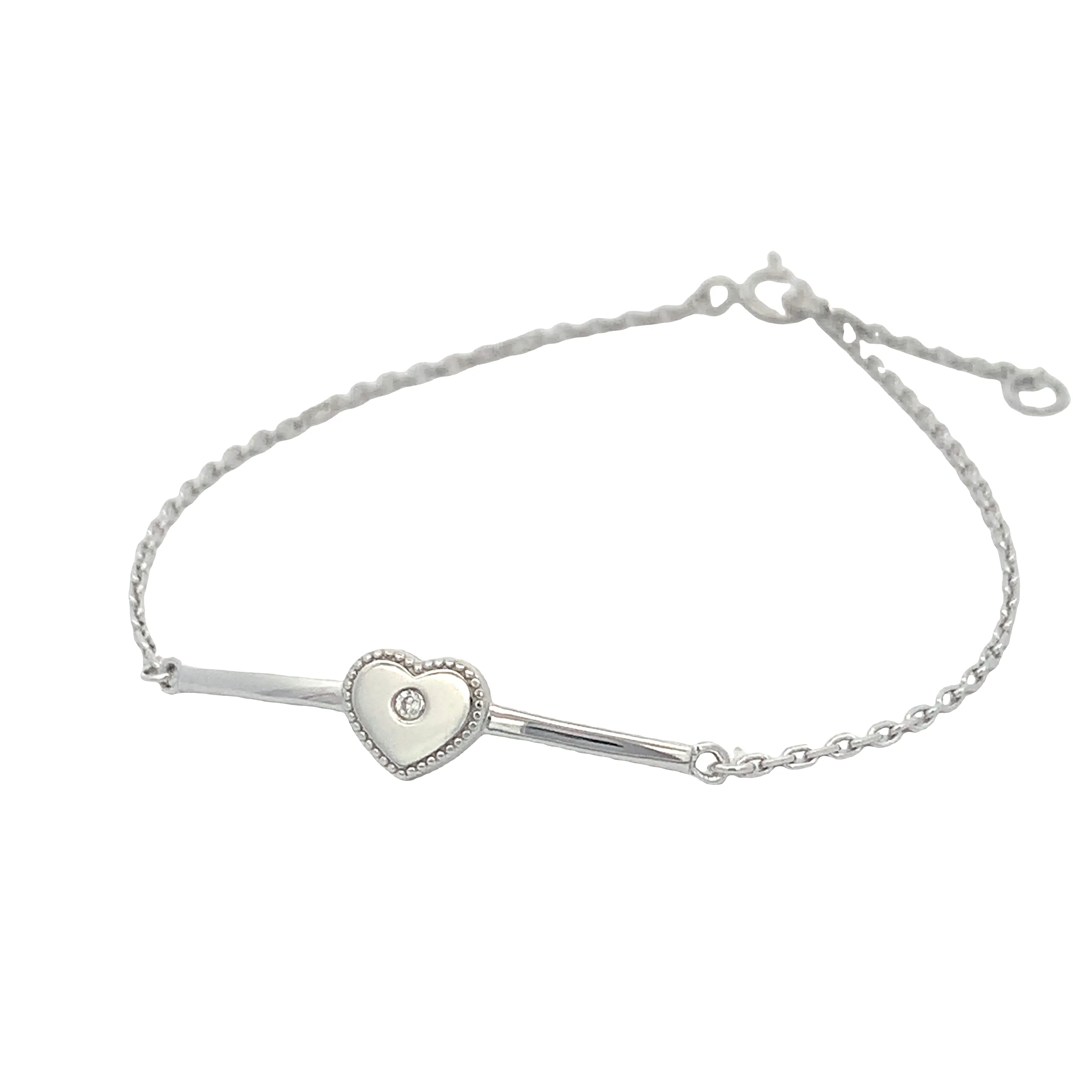 Captivating Silver Pave Bracelet