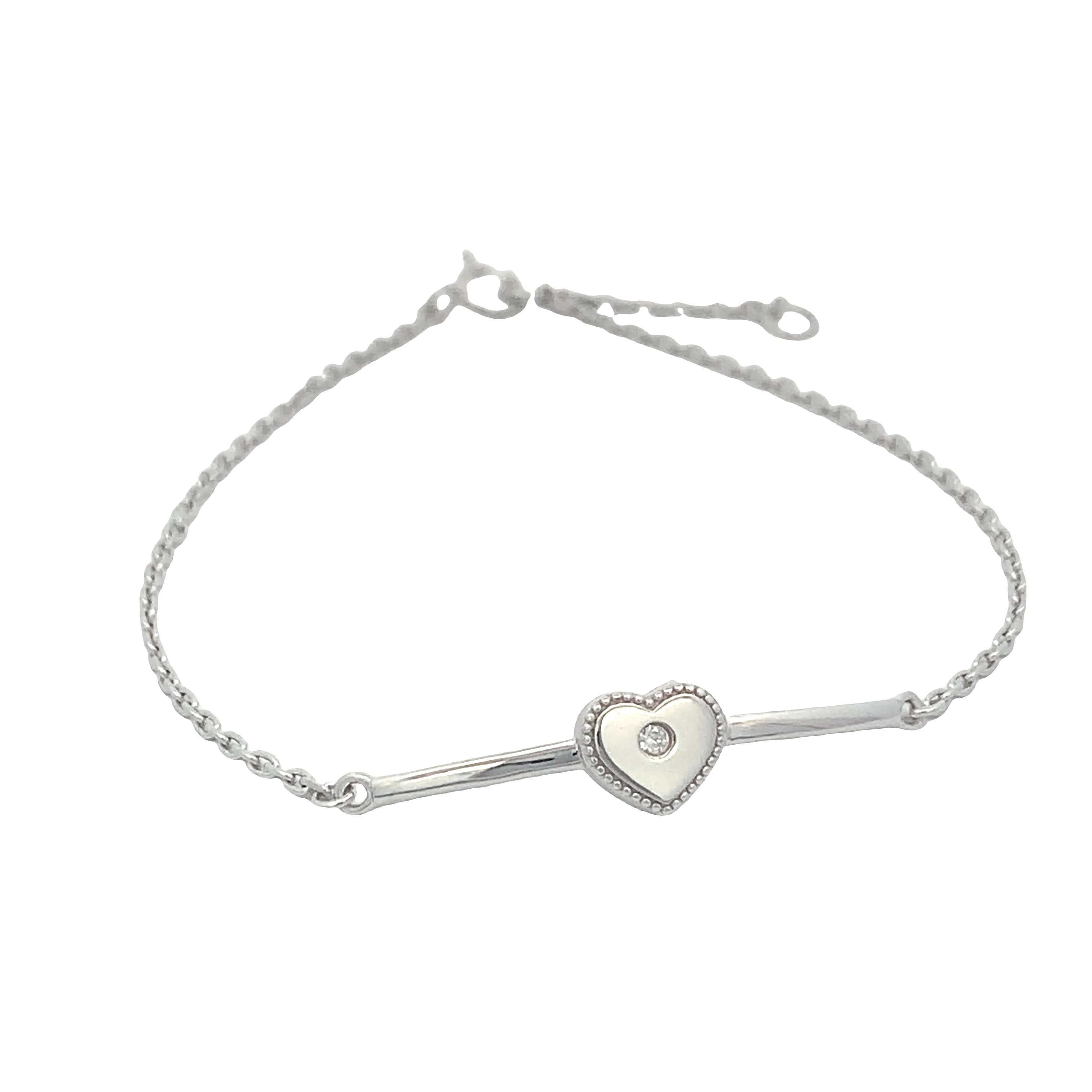 Captivating Silver Pave Bracelet