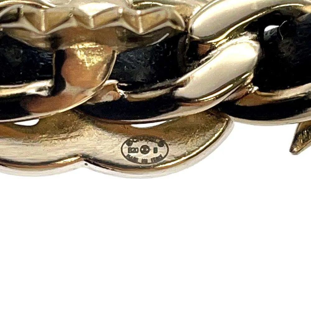 CHANEL CC Logo/Clover/Star Barrette Hairpin Rhinestone Faux Pearl  Gold Plated