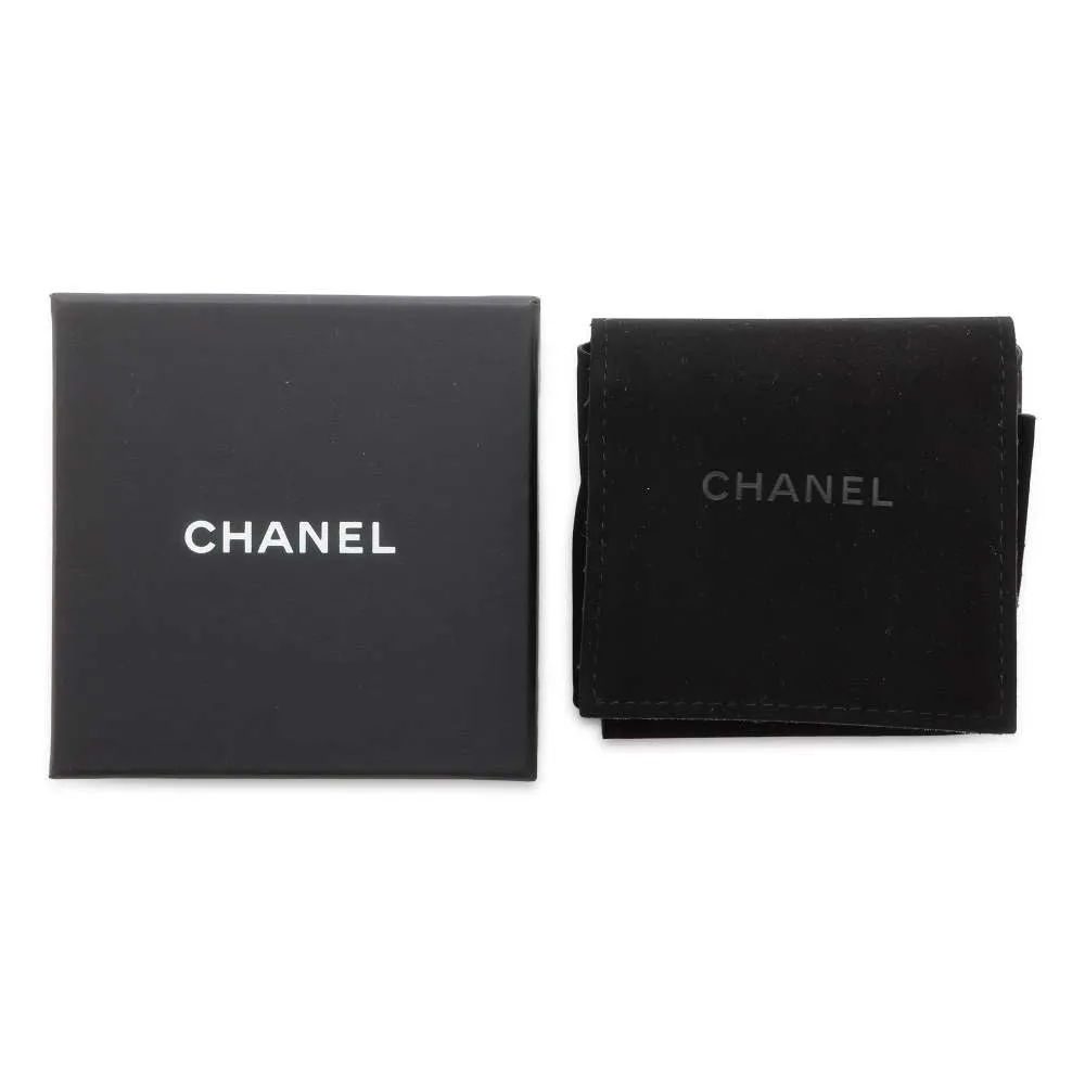 CHANEL Coco CHANEL ribbon hairpin Metal Rhinestone