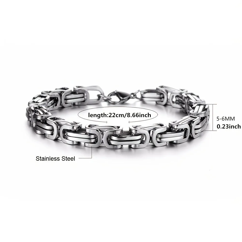 Classic Fashion Stainless Steel Bracelet for Men | Chain