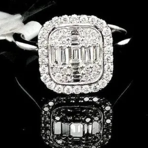 Cluster Engagement Ring .62ct