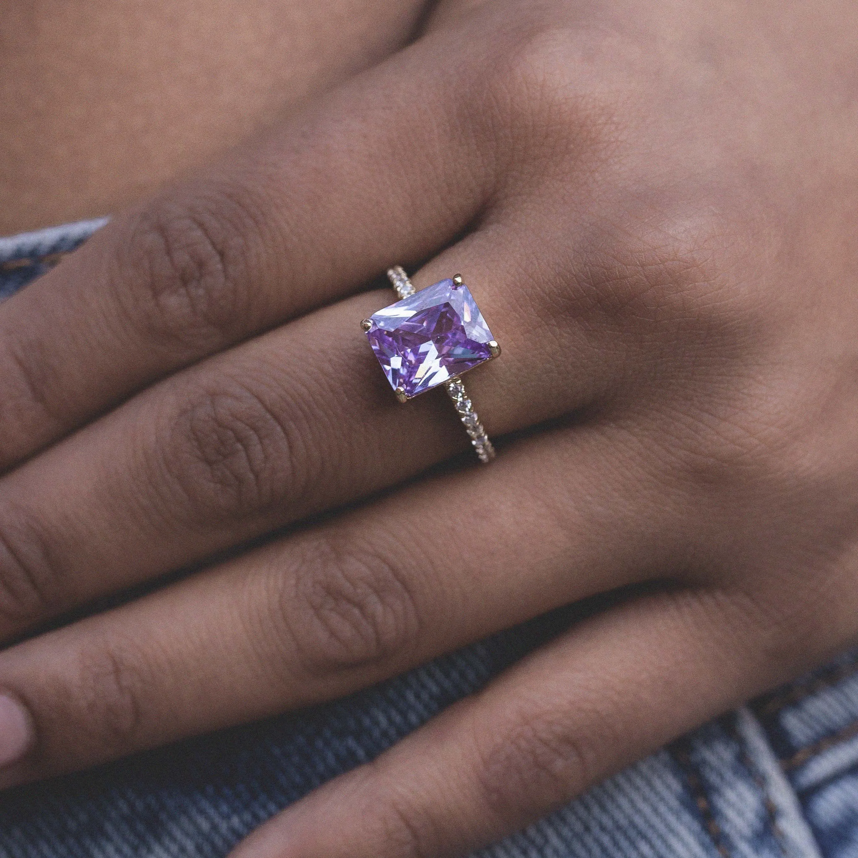 Cocktail Ring in Purple