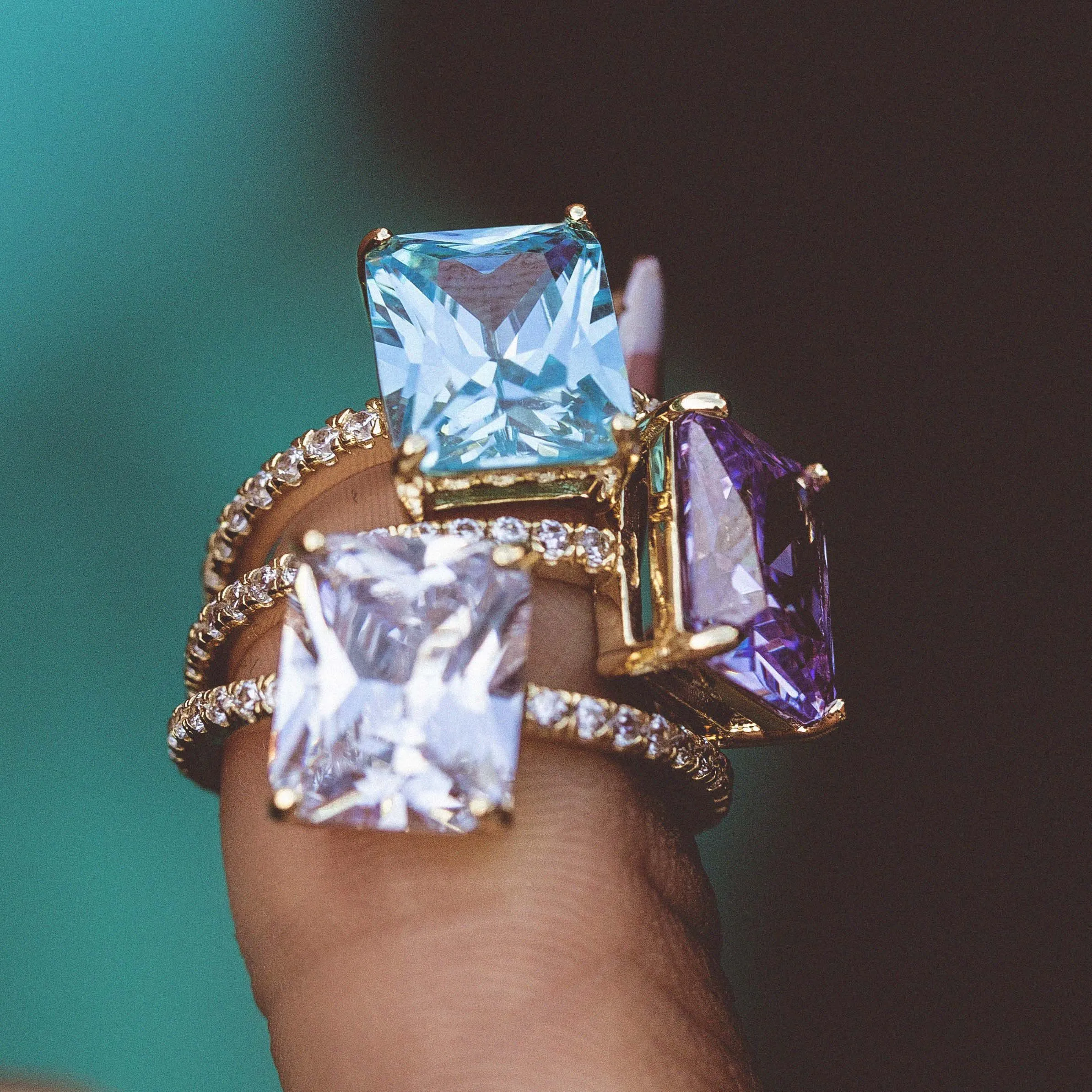 Cocktail Ring in Purple