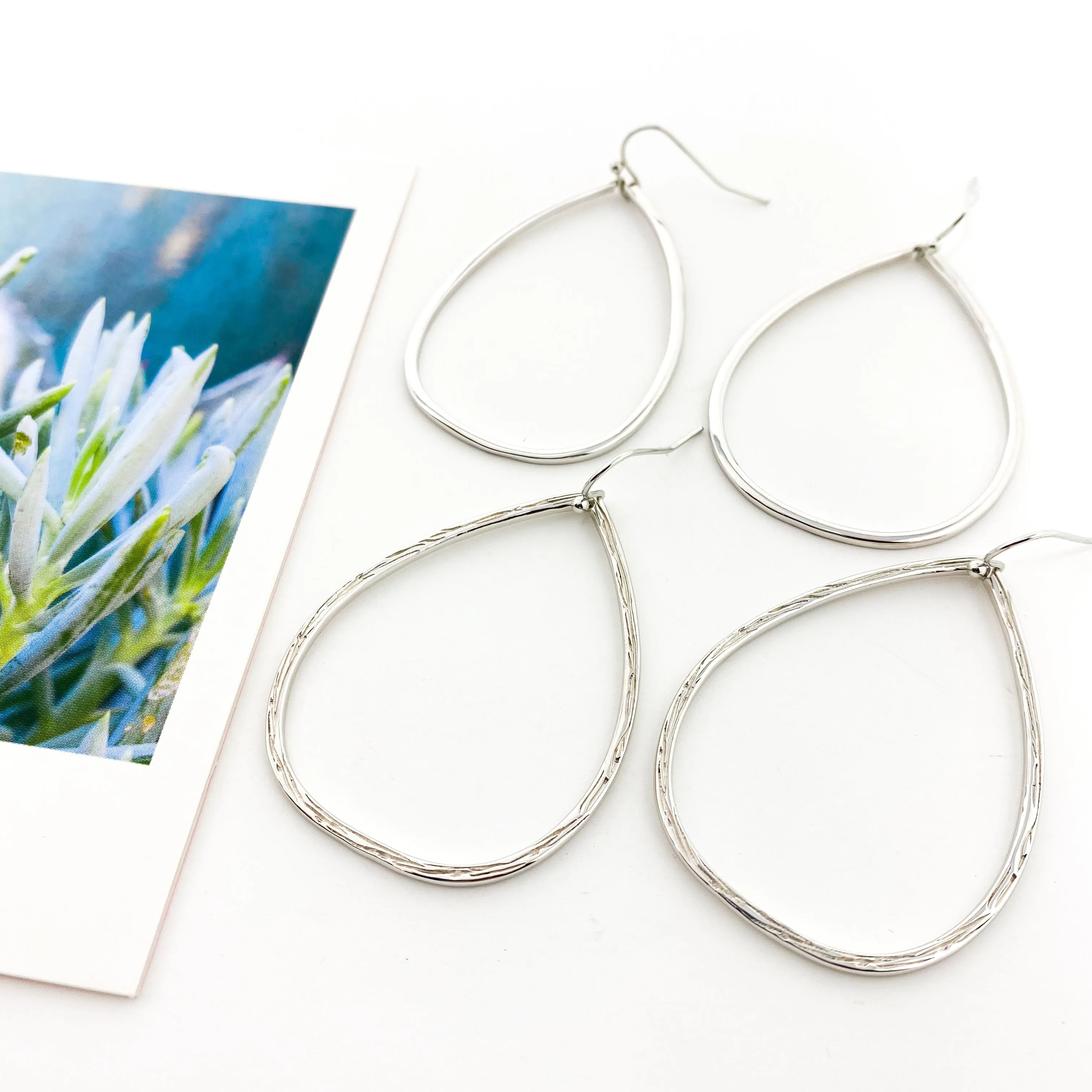 Cora Oval Drop Earrings