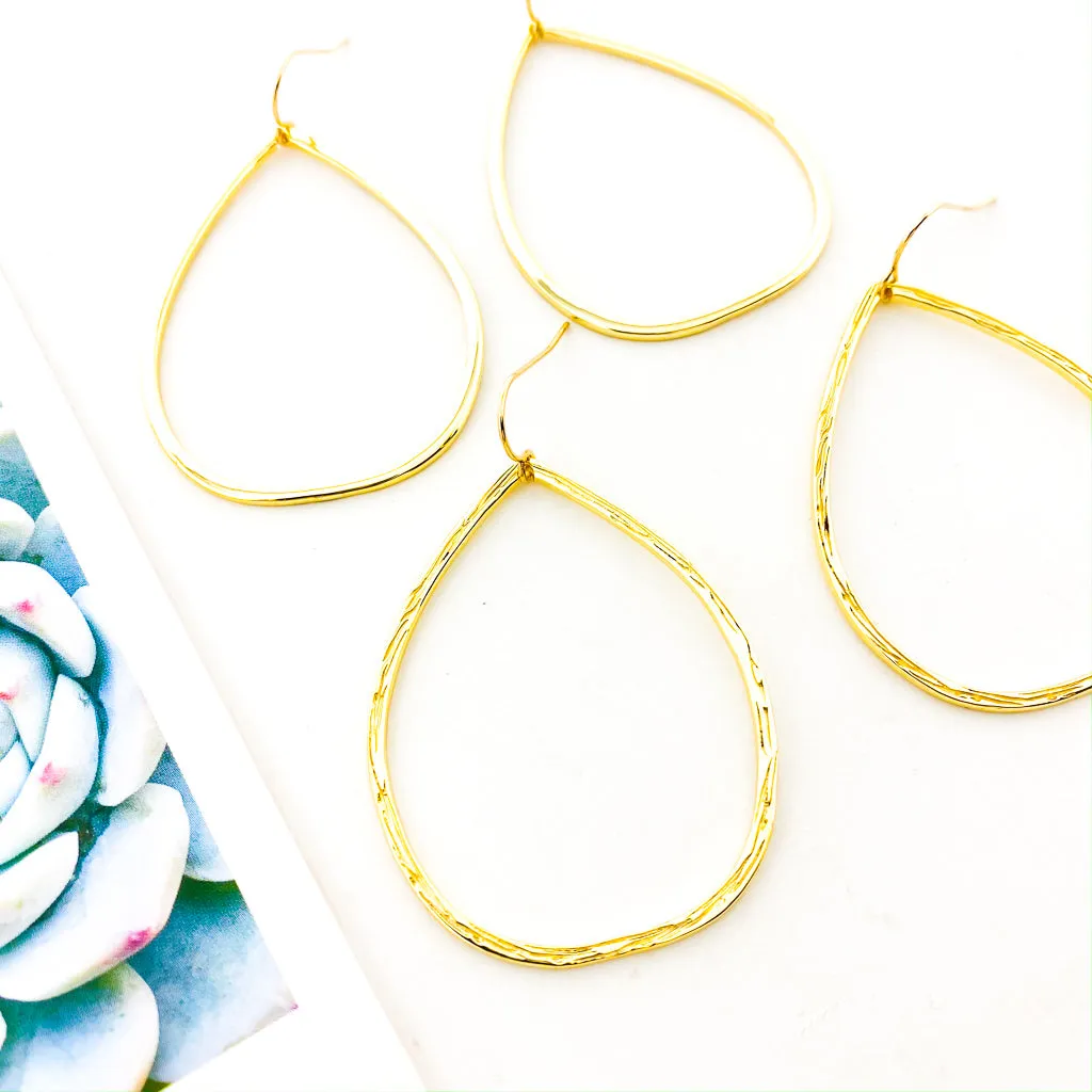 Cora Oval Drop Earrings