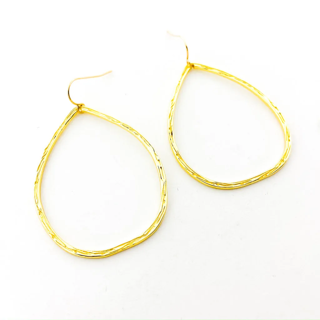 Cora Oval Drop Earrings