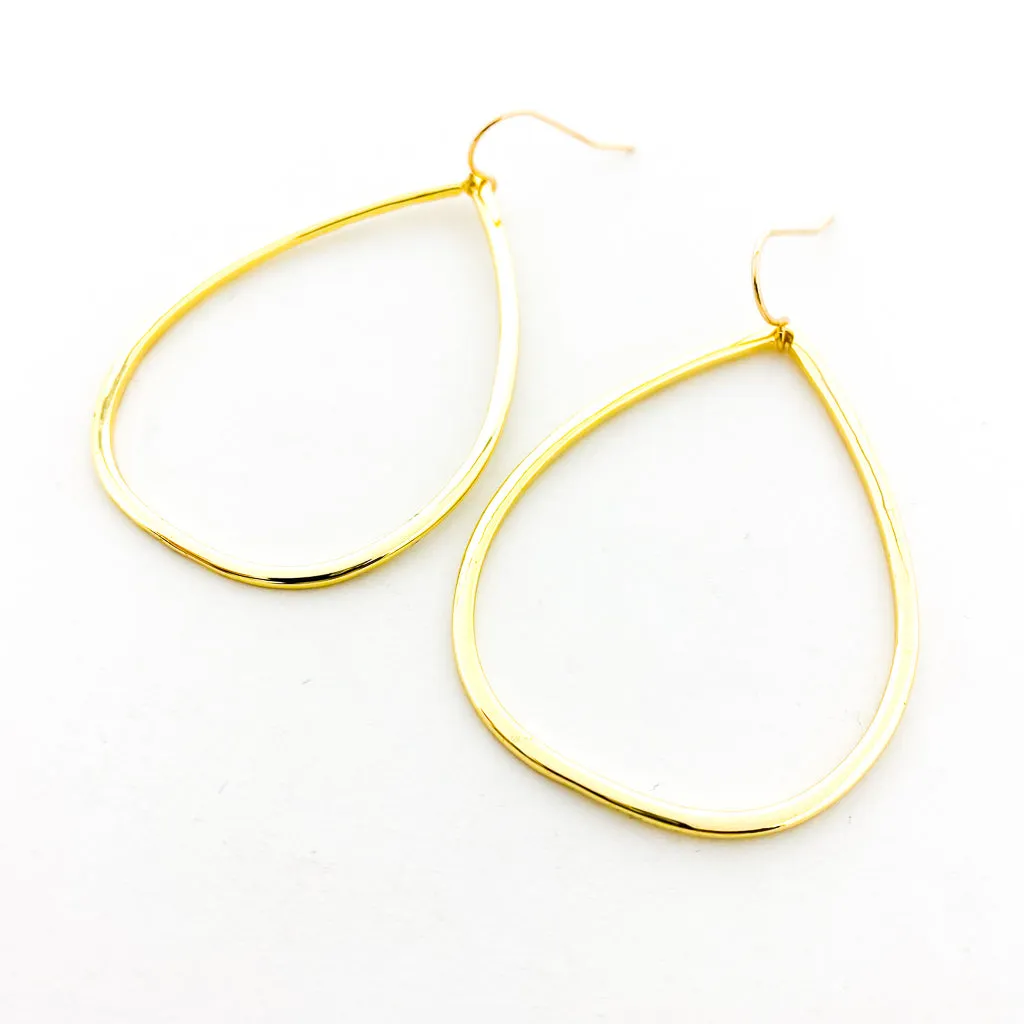Cora Oval Drop Earrings