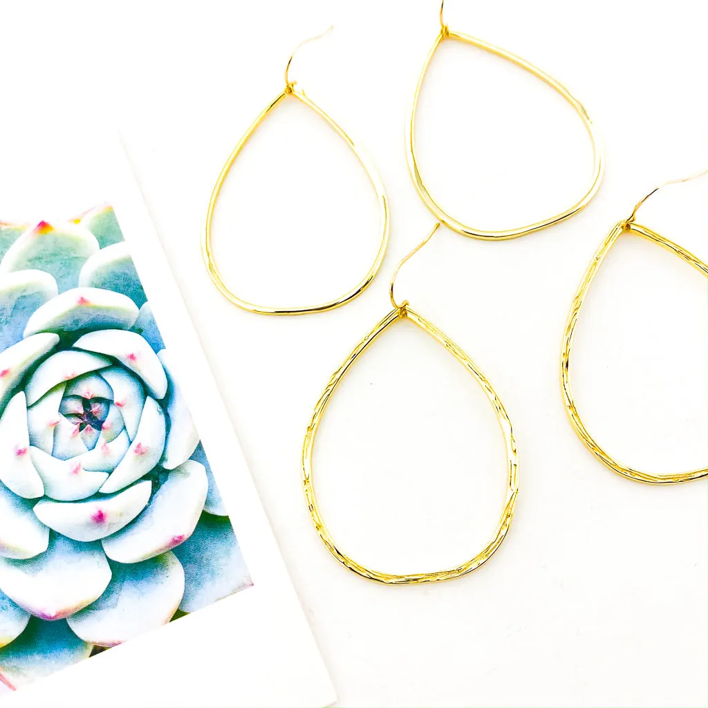 Cora Oval Drop Earrings