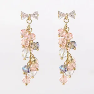 Crystal Bow Dangles