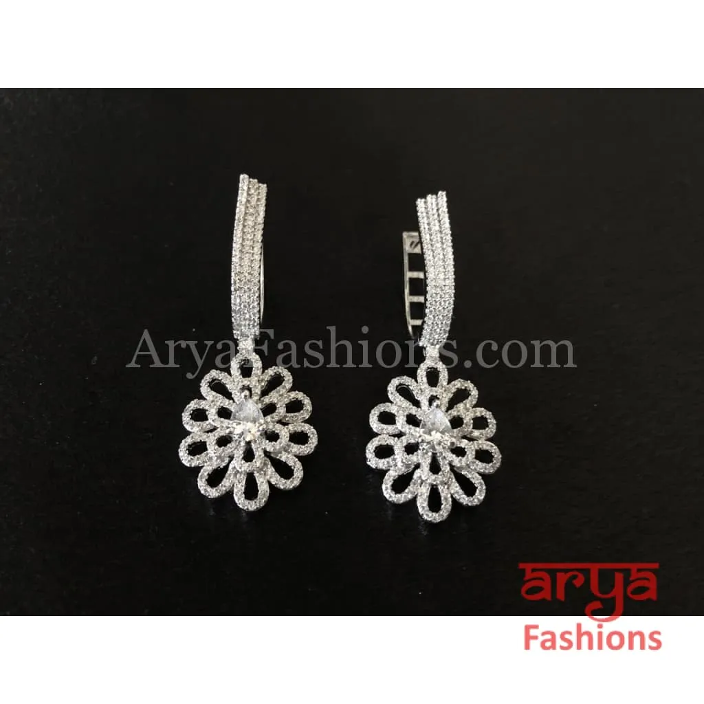Cubic Zirconia Dangle Earrings