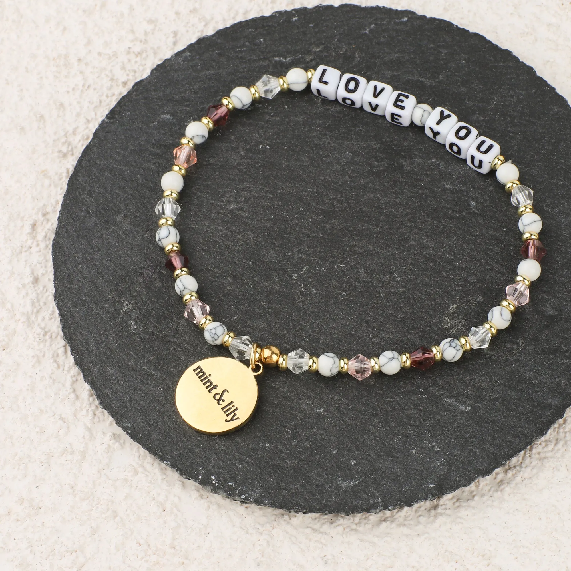 Custom Amethyst Dreams Friendship Bead Bracelet