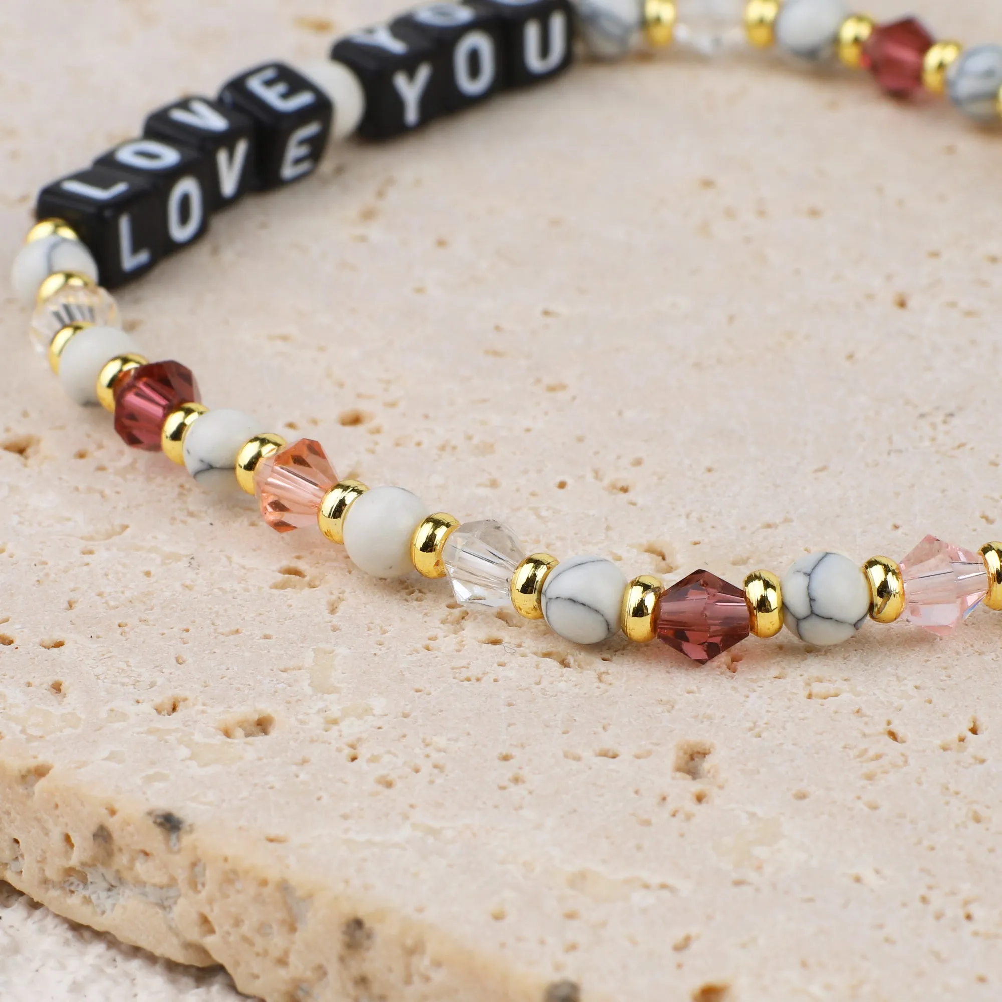 Custom Amethyst Dreams Friendship Bead Bracelet
