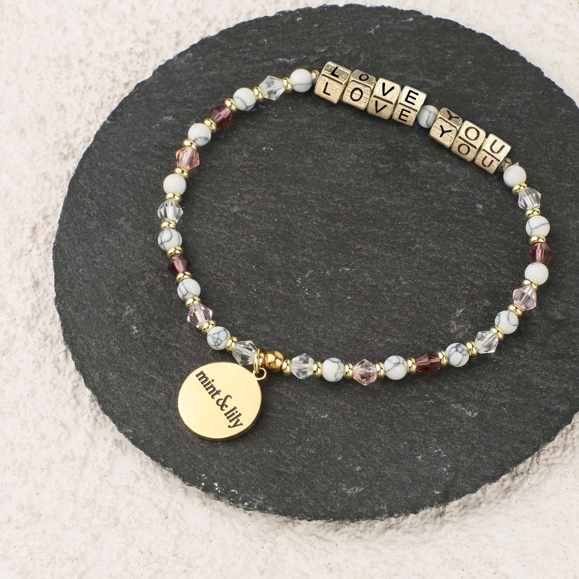 Custom Amethyst Dreams Friendship Bead Bracelet