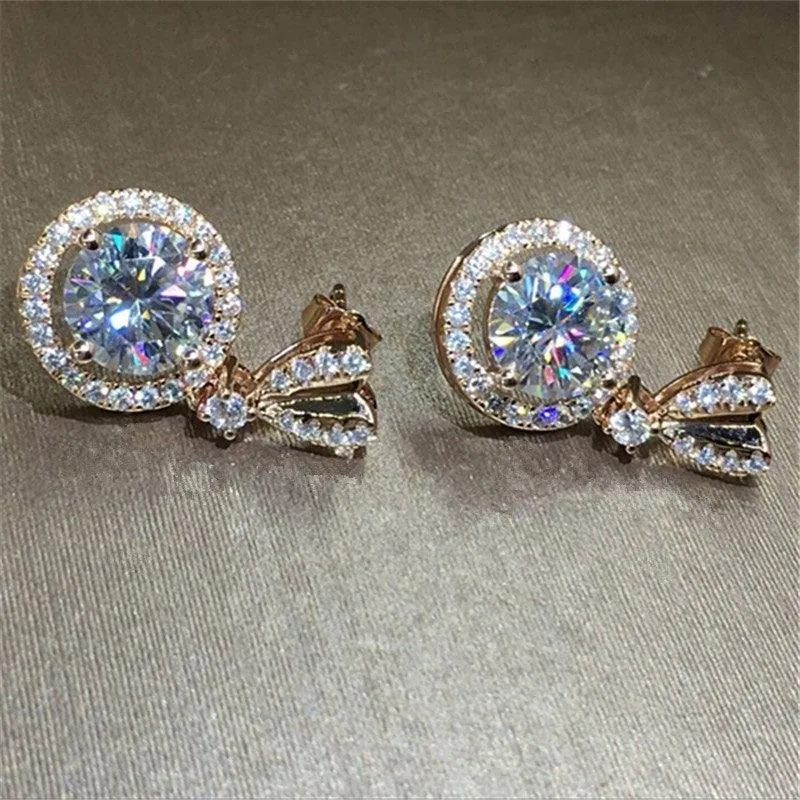 Dangling Round Earrings
